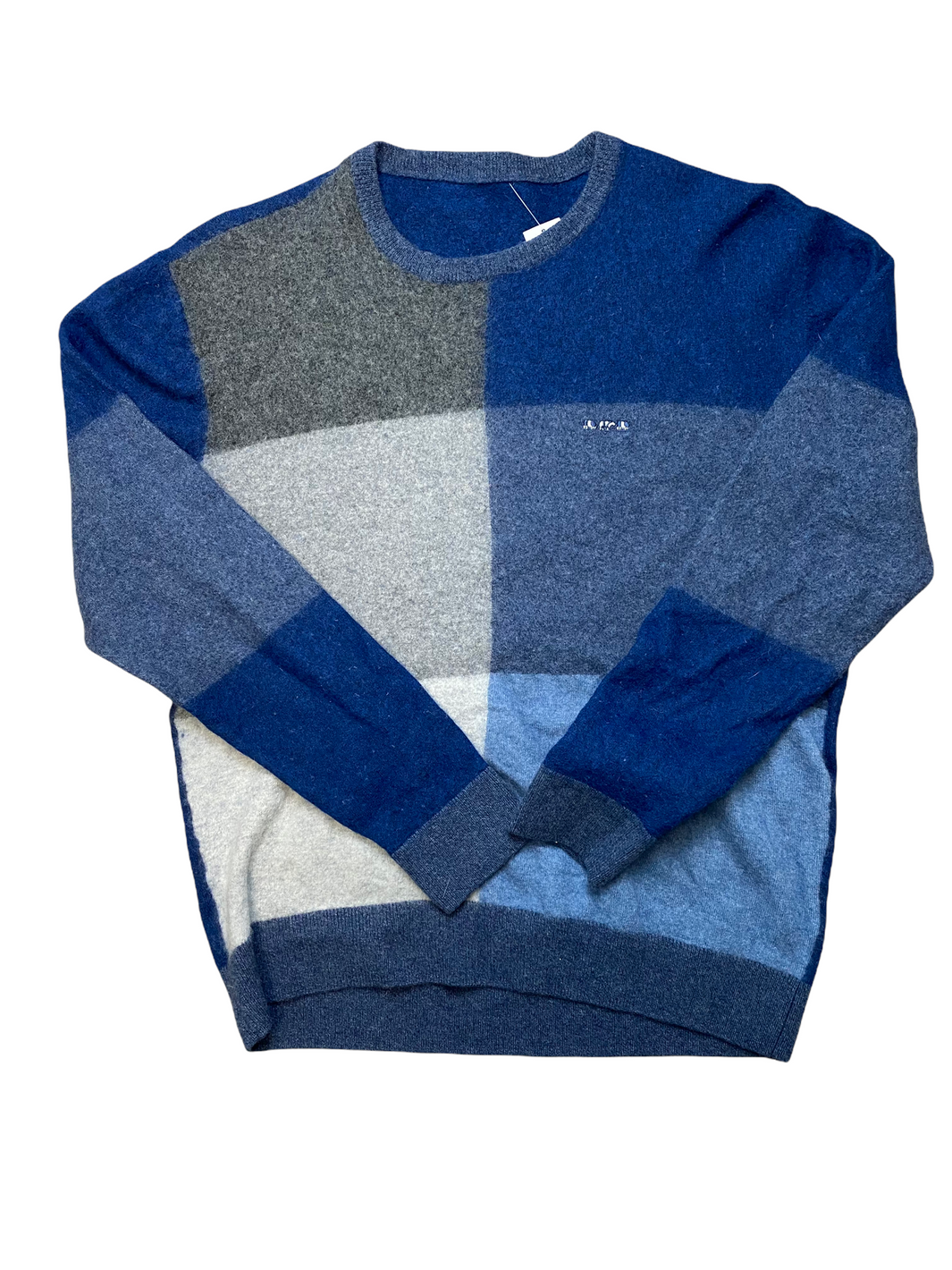 Wool Pullover „Blue Cows“