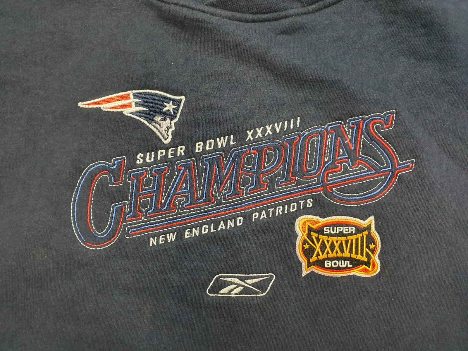 Reebok Super Bowl Patriots Sweater