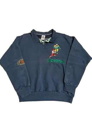 Adidas Rugby Sweater embroidered 90s